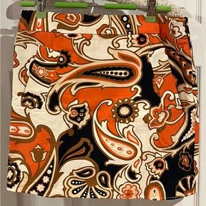 J Crew Paisley skirt.